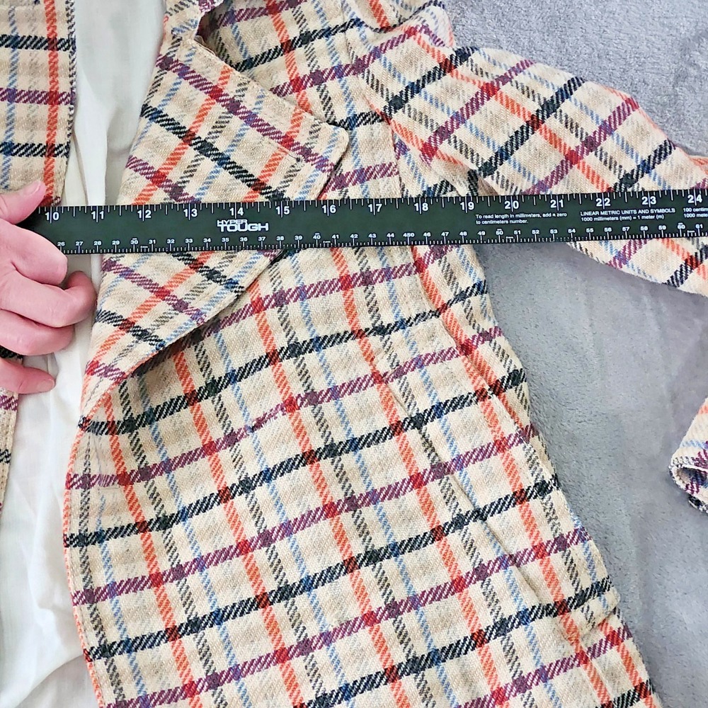 $500‎ Marc Jacobs Classic Plaid Wool Coat Preppy Vintage Size Small READ - Picture 13 of 13